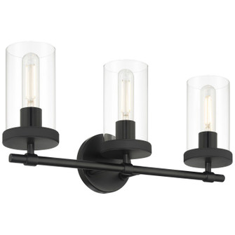 Lily Three Light Vanity in Matte Black (18|61123MBLCLR)