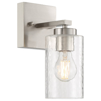 Ellie One Light Wall Sconce in Brushed Steel (18|61051BSCLR)