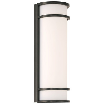 Cove Dual Voltage LED Outdoor Wall Mount in Black (18|20106LEDMGEMBLACR)