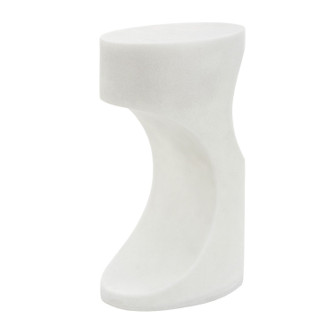 Stevie Accent Table in White Stone (52|50383)