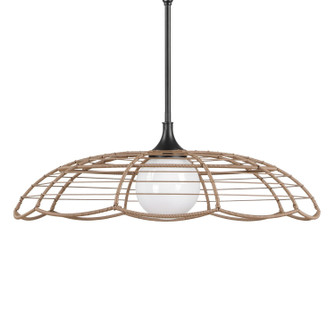 Lakeside One Light Pendant in Matte Black (52|21655)