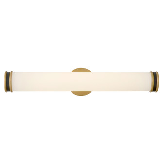 Ames LED Vanity in Lacquered Brass (531|85652LCBBK)