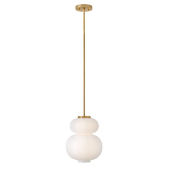 Nadia LED Pendant in Lacquered Brass (531|84257LCB)
