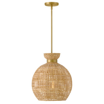 Effie LED Pendant in Lacquered Brass (531|84164LCB)