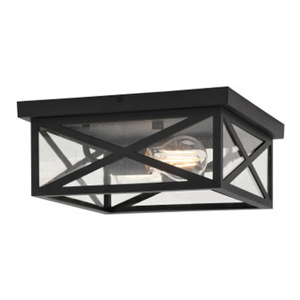 Rockford Two Light Outdoor Flush Mount in Textured Black (63|T0845)