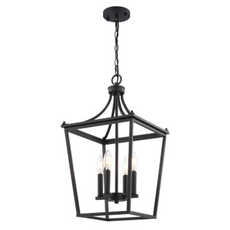 Cottage Grove Four Light Pendant in Matte Black (63|P0466)