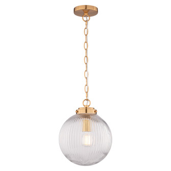 Linden One Light Pendant in Muted Brass (63|P0457)