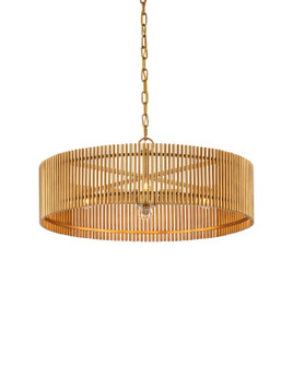 Lavenham Four Light Chandelier in Brushed Brass (142|90001490)