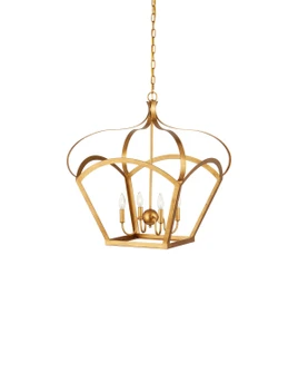 Coronet Four Light Lantern in Antique Gold Leaf (142|90001487)