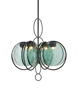 Vesica Piscis Four Light Chandelier in Clear / Blacksmith (142|90001442)
