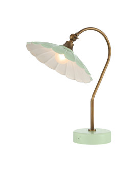 Springe LED Table Lamp in Green / Antique Brass (142|67000030)