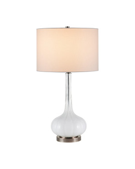 Blanche One Light Table Lamp in Milky White / Brushed Black Nickel (142|60001120)