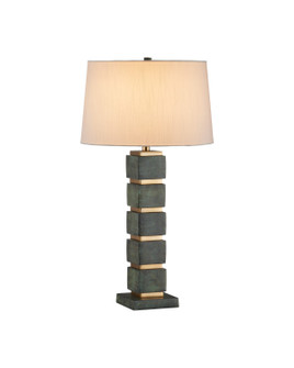 Tetra One Light Table Lamp in Verdigris / Antique Brass (142|60001097)