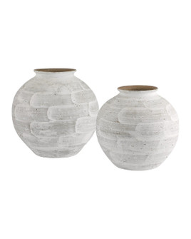 Tussock Vase Set of 2 in White (142|12001158)