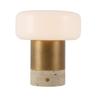 Niko LED Table Lamp in Vintage Brass/Opal Matte Glass (452|TL361707VBGO)