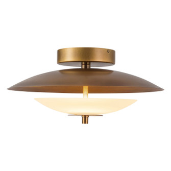 Prescott LED Flush Mount in Vintage Brass/Opal Matte Glass (452|SF315015VBOP)