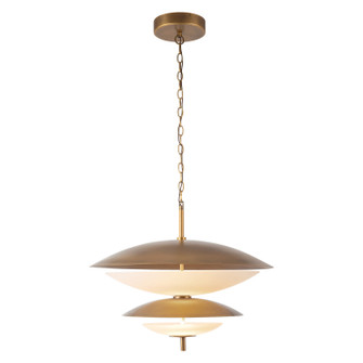 Prescott LED Chandelier in Vintage Brass/Opal Matte Glass (452|CH315224VBOP)