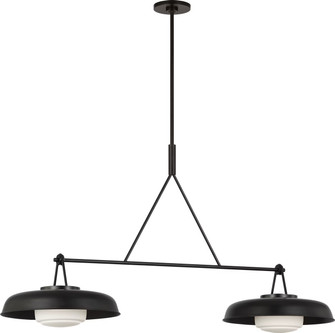 Liora Two Light Linear Chandelier in Aged Iron (454|SCRJLS171AIOEG)