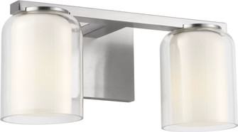 Holden Two Light Vanity in Brushed Nickel (454|SCDJVN130BNCGMG)