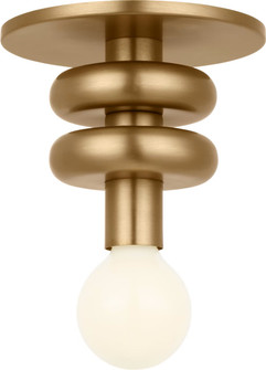 Malcolm One Light Solitaire in Satin Brass (454|SCDJFM145SB)
