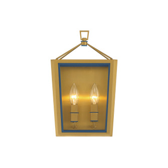 Herrick Two Light Wall Sconce in Luxe Gold + Navy (60|HRK2501LGNY)