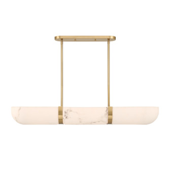 Chalfont Four Light Chandelier in Warm Brass (51|114504322)
