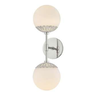 Paige Two Light Wall Sconce in Polished Nickel (428|H193102PN)
