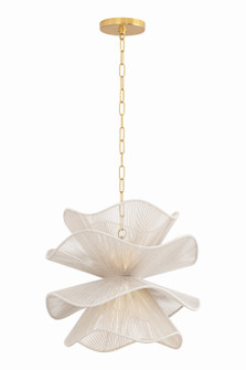 Amanda One Light Chandelier in Aged Brass (428|H1084701SAGB)
