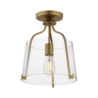 Bellmore One Light Semi-Flush Mount in Natural Aged Brass (16|5681CLNAB)