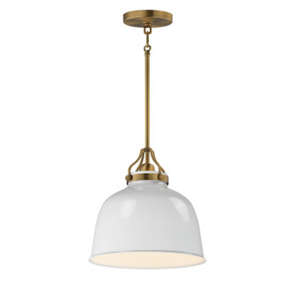 Hollis One Light Pendant in Natural Aged Brass (16|21424GWNAB)