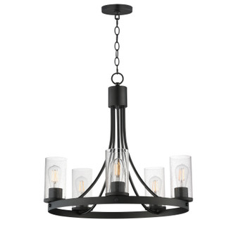 Livingston Five Light Chandelier in Black (16|10465CDBK)