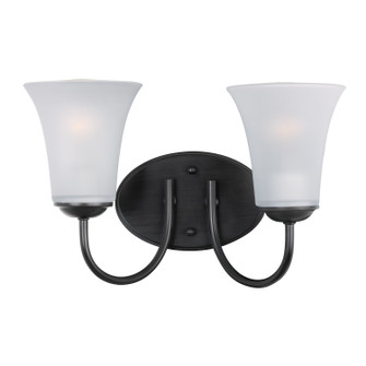 Logan Two Light Bath Vanity in Black (16|10052FTBK)