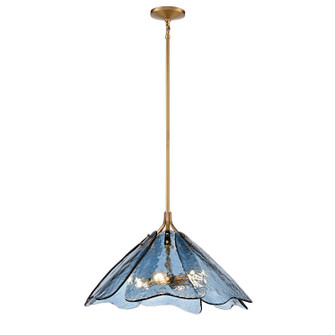 Florenza Six Light Pendant in Satin Brass (581|860176)