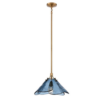 Florenza One Light Pendant in Satin Brass (581|860151)