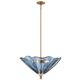 Florenza Six Light Pendant in Satin Brass (581|860146)