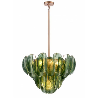 Chateau Seven Light Pendant in Satin Brass (581|856207)