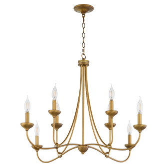 Livingston Eight Light Chandelier in Brushed Brass (19|655847)