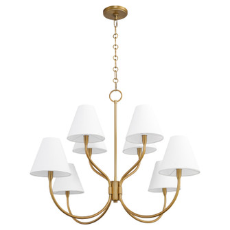 Sophia Eight Light Chandelier in Brushed Brass (19|6216847)