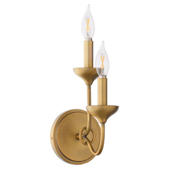 Livingston Two Light Wall Mount in Brushed Brass (19|555247)