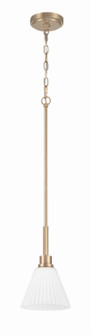 Pleated II One Light Pendant in Premium Bronze (46|62391CPZ)
