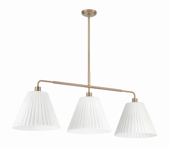 Pleated II Three Light Island Pendant in Premium Bronze (46|62373CPZ)