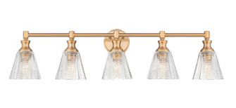 Auden Five Light Vanity in Modern Gold (224|77045VMGLD)