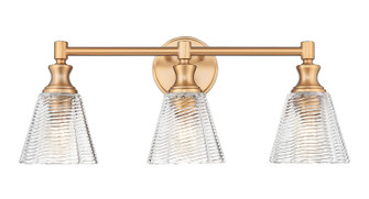 Auden Three Light Vanity in Modern Gold (224|77043VMGLD)