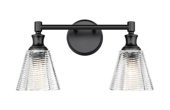 Auden Two Light Vanity in Matte Black (224|77042VMB)