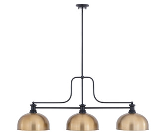 Melange Three Light Billiard in Matte Black (224|7253MBD13HBR)