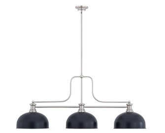 Melange Three Light Billiard in Brushed Nickel (224|7253BND13MB)