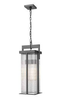 Fortis Two Light Outdoor Chain Mount Ceiling Fixture in Sand Black (224|5031CHBBK)