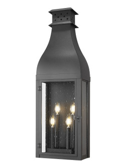 Toulouse Four Light Outdoor Wall Mount in Sand Black (224|5030XLBK)