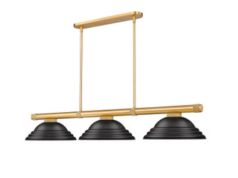 Vanguard Three Light Billiard in Rubbed Brass (224|30503RBSMB)