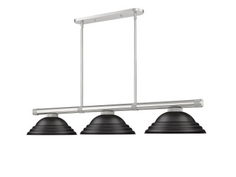 Vanguard Three Light Billiard in Brushed Nickel (224|30503BNSMB)